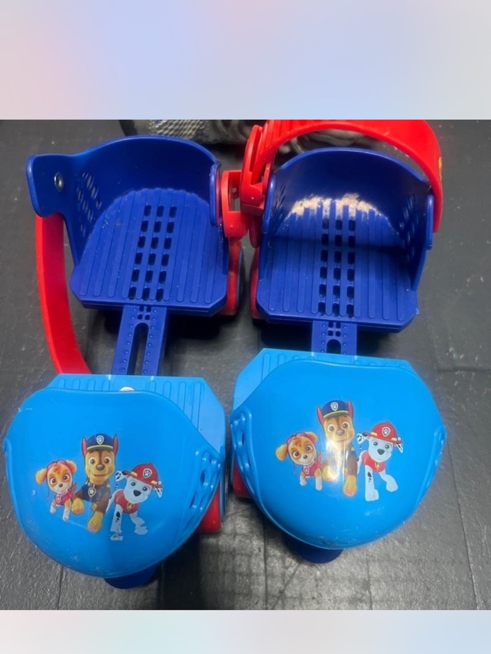 Paw Patrol Ride-On Skates in Bright Blue and Red with Character Graphics